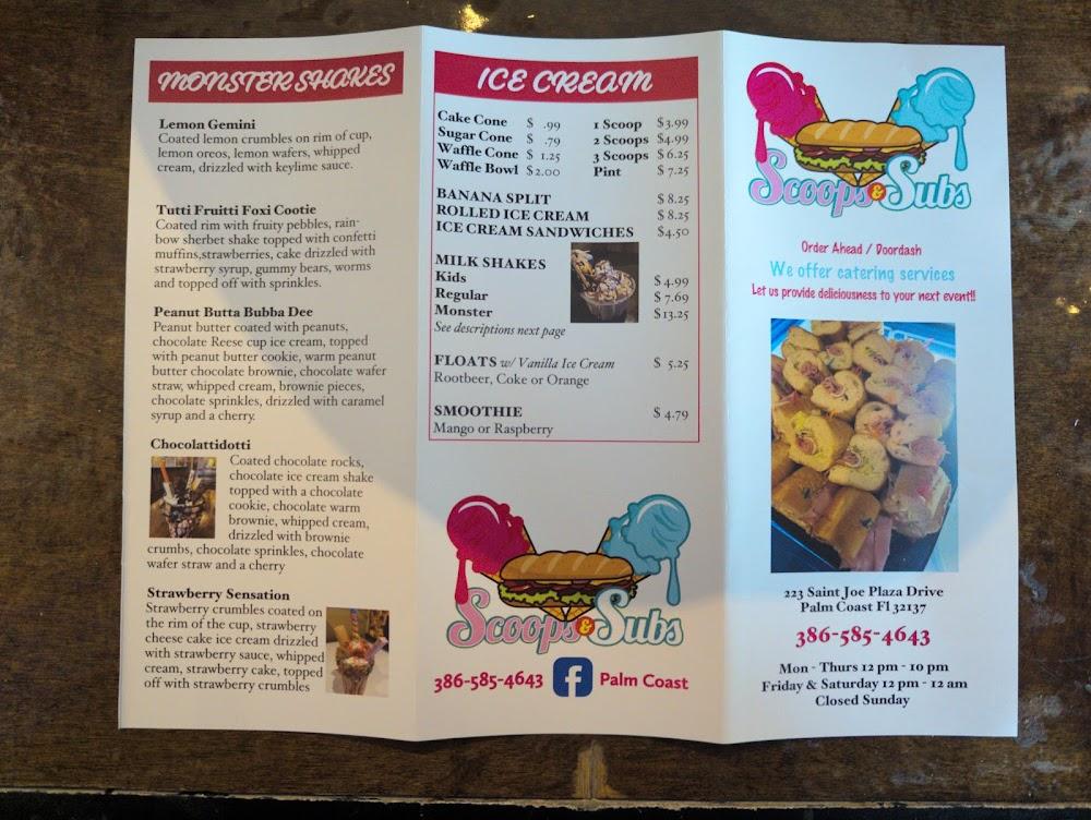Scoops & Subs Menu image 2